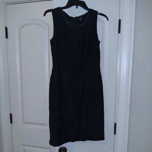 Ann Taylor Black Sleeveless Sheath Dress